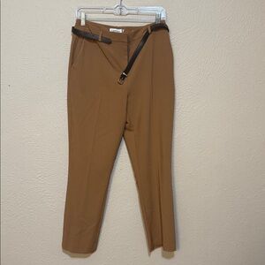 Calvin Klein Tan Trousers with brown belt